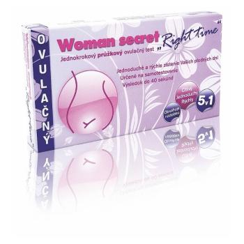 IMPERIAL VITAMINS Woman secret RIGHT TIME ovulačný test PRÚŽKOVÝ 5v1 (5 prúžkov + nádobka) 1x1 set