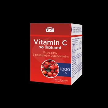 GS Vitamín C 1000+šípky, 50+10 tbl