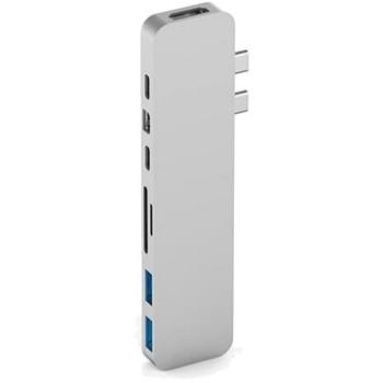 HyperDrive PRO USB-C Hub pre MacBook Pro – Strieborný (HY-GN28D-SILVER)