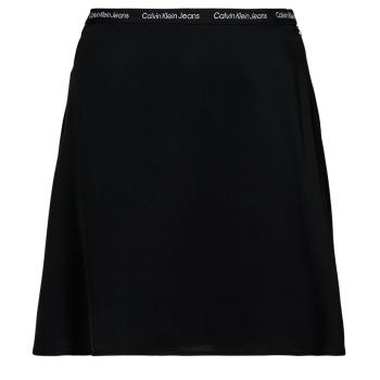 Calvin Klein Jeans  LOGO ELASTIC SKIRT  Sukňa Čierna