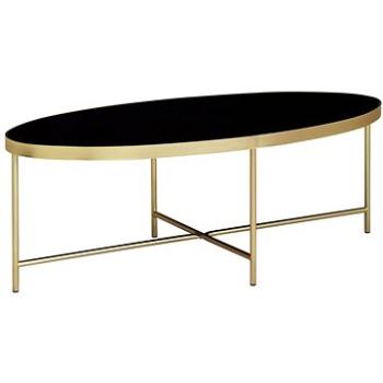 Brüxxi Konferenční stolek Olia, 110 cm, černá / zlatá (SP1000946)