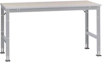 Manuflex AU4129.9006 Základný pracovný stôl UNIVERSAL Standard s dekoratívnym panelom z PVC, š xhxv = 2000x1000x760-870