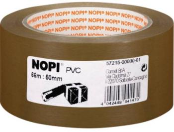 Nopi  57215-00000 baliace lepiaca páska Nopi® hnedá (d x š) 66 m x 50 mm 1 ks