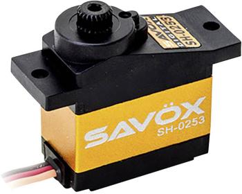 Savöx mini servo SH-0253 digitálne servo Materiál prevodovky: plast Zásuvný systém: JR