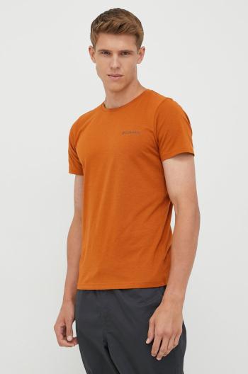 Športové tričko Columbia Sun Trek oranžová farba, jednofarebné
