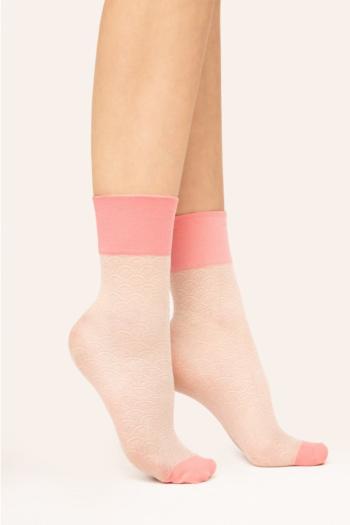 Svetloružové ponožky Mellow 30DEN