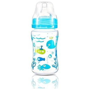 BabyOno antikoliková fľaša so širokým hrdlom, 240 ml – modrá