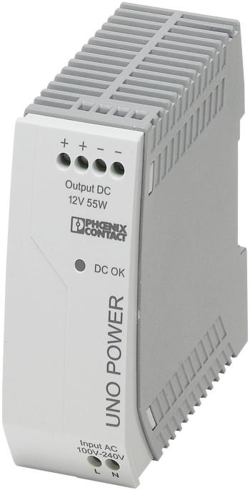 Phoenix Contact UNO-PS/1AC/12DC/55W sieťový zdroj na montážnu lištu (DIN lištu)  12 V/DC 4.6 A 55 W 1 x