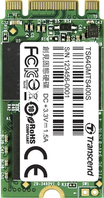 Transcend 400S 64 GB interný SSD disk SATA M.2 2242 M.2 SATA 6 Gb / s Retail TS64GMTS400S