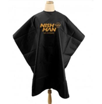 Nishman Black čierny barber plášť