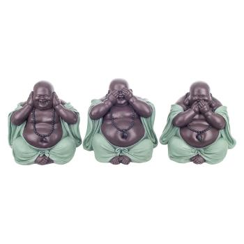 Signes Grimalt  Obrázok Buddha Nevidí / Počuť / Hovoriť 3 Jednotky  Sochy Modrá