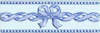 Listela Fineza Ricordi bleu 7x20 cm lesk RICLIFIA