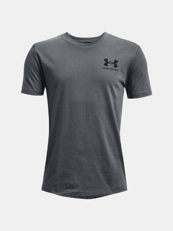 Under Armour UA Sportstyle Left Chest SS Tričko detské Šedá