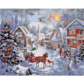 Maľovanie podľa čísel – Vianoce v malebnej dedinke (HRAmal00508nad)