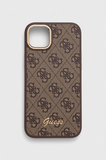 Puzdro na mobil Guess iPhone 14 Plus 6,7" hnedá farba