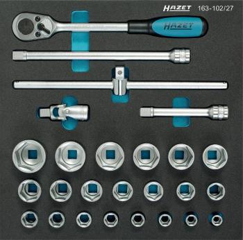 Hazet  súprava nástrčných kľúčov metrický 1/2" (12.5 mm) 26-dielna 163-102/27