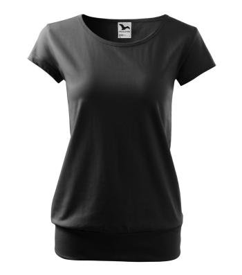 MALFINI Dámske tričko City - Čierna | XL