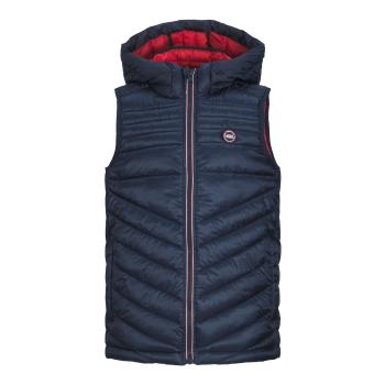 Jack & Jones  JJEHERO BODYWARMER HOOD  Bundy Námornícka modrá