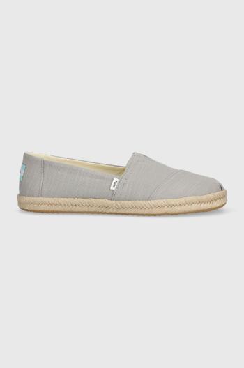 Espadrilky Toms Alpargata Rope šedá farba, 10019690