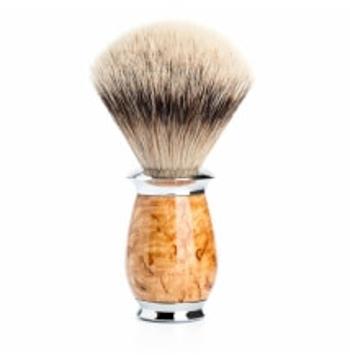 Mühle Purist Karelian Burl Birch Silvertip Badger