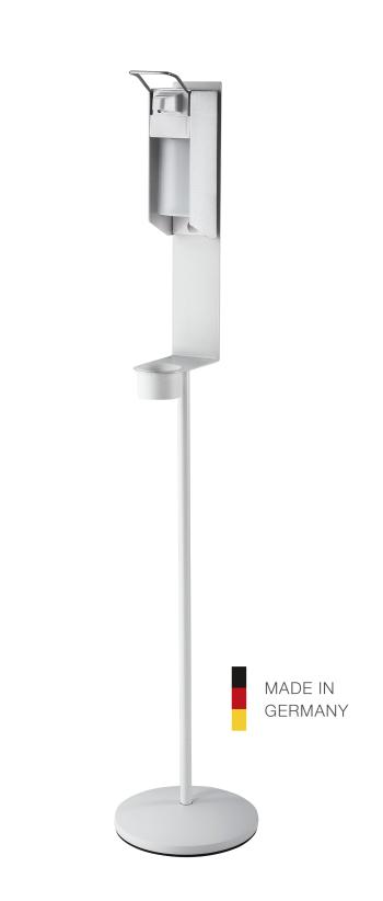 K&M 80328 Disinfectant stand including dispenser Pure White