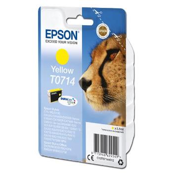 EPSON T0714 (C13T07144012) - originálna cartridge, žltá, 5,5ml