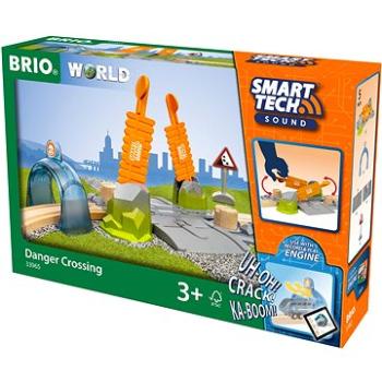 Brio World 33965 Smart Tech Sound - Železničný prejazd (7312350339659)