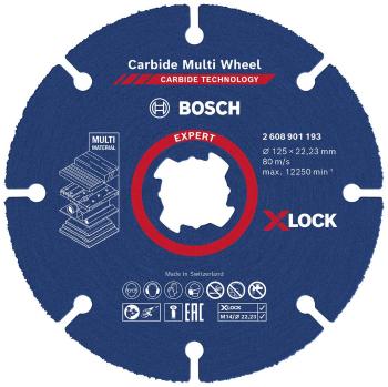 Bosch Accessories EXPERT Carbide Multi Wheel X-LOCK 2608901193 rezný kotúč rovný 1 ks 125 mm 22.23 mm 1 ks
