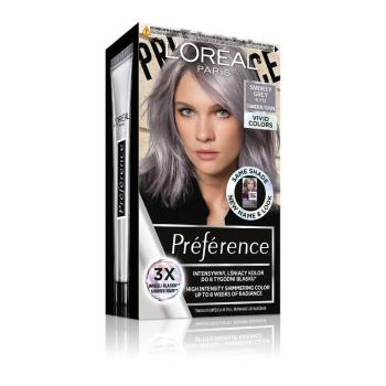 L'Oréal Paris Préférence Vivid Colors permanentná farba na vlasy 9.112 Camden Town - Smokey Grey, 60+90+54 ml