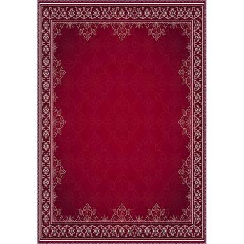 Červený koberec Vitaus Emma, 80 x 120 cm