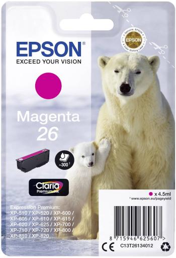 Epson Ink T2613, 26 originál  purpurová C13T26134012