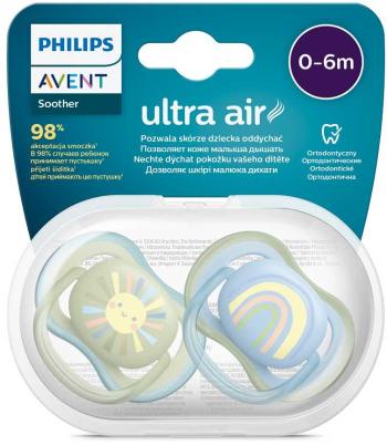 Philips AVENT Cumlík Ultra air obrázok 0-6m chlapec (dúha) 2ks