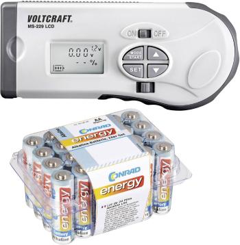 VOLTCRAFT skušačka batérií a akumulátorov MS-229 Rozsah merania (skúšačka batérií) 1,2 V, 1,5 V, 3 V, 9 V, 12 V akumulát