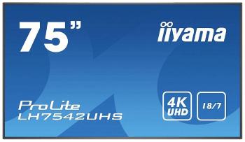 Iiyama ProLite LH7542UHS-B3 Digital Signage Display En.trieda 2021: G (A - G) 190.5 cm 75 palca 3840 x 2160 Pixel 18/7