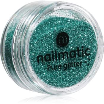 Nailmatic Pure Glitter Glitre na tvár i telo Small Turquoise Glitter 3 g