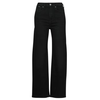 Pepe jeans  WIDE LEG JEANS UHW  Rifle flare / široké Čierna