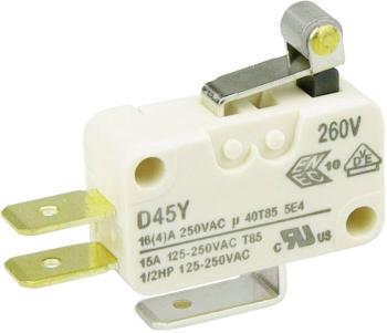 ZF mikrospínač D453-V1RA 250 V/AC 16 A 1x zap/(zap)  bez aretácie 1 ks