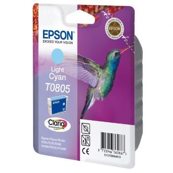 EPSON T0805 (C13T08054011) - originálna cartridge, svetlo azúrová, 7,4ml