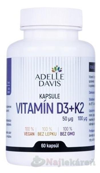 Adelle Davis Vitamín D3+K2 60 kapsúl