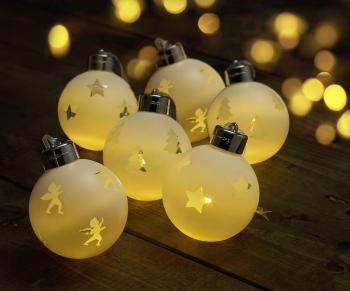 Sygonix osvetlenie na vianočný stromček  vnútorné 1,5 V  1 SMD LED teplá biela (Ø) 8 cm s diaľkovým ovládačom