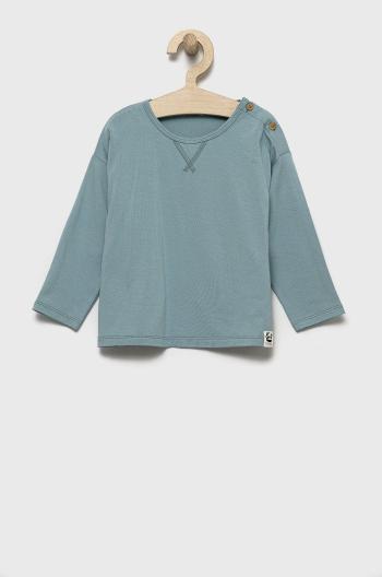 Detské tričko s dlhým rukávom United Colors of Benetton jednofarebný