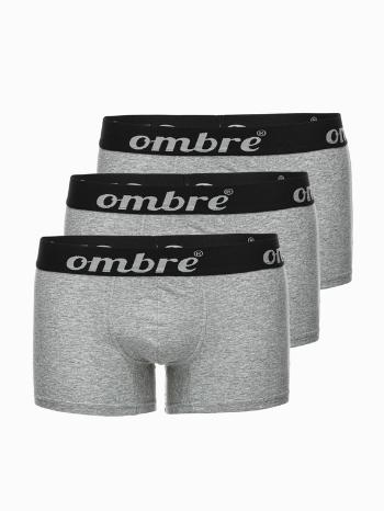 Ombre Clothing Boxerky 3 ks Šedá