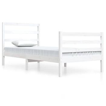 Rám postele biely masívna borovica 90 × 200 cm, 3104992