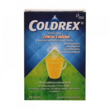 Coldrex Horúci nápoj Citrón s medom plo.por.10 x 5 g