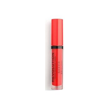 Makeup Revolution  Sheer Brilliant Lip Gloss  Lesky na pery Oranžová