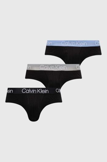 Slipy Calvin Klein Underwear 3-pak pánske,zelená farba,000NB2969A