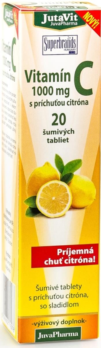 Jutavit Vitamín C 1000 mg s príchuťou citróna 20 šumivých tabliet