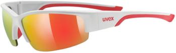 UVEX Sportstyle 215 White/Mat Red/Mirror Red Cyklistické okuliare