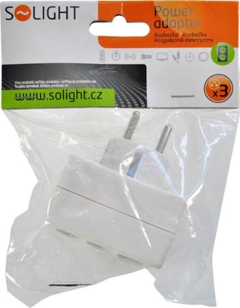 SOLIGHT ROZBOCOVAC 3 x 2,5A, BIELY P81