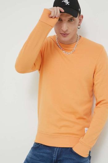 Mikina Jack & Jones JJEBASIC pánska, oranžová farba, jednofarebná, 12181903